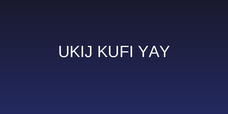 UKIJ Kufi Yay Social Header