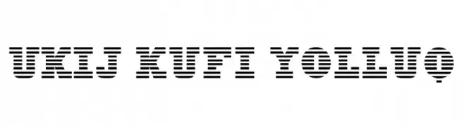 UKIJ Kufi Yolluq  免费字体下载