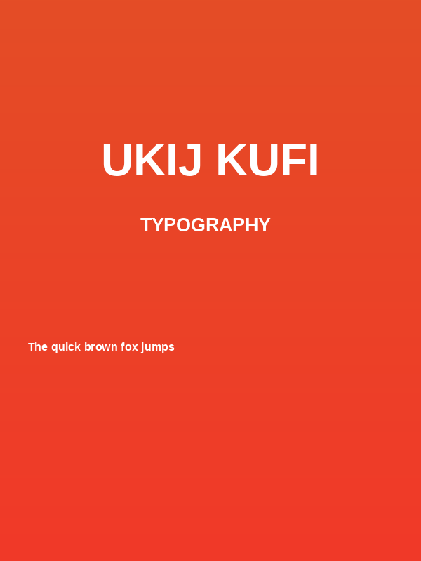 UKIJ Kufi Poster