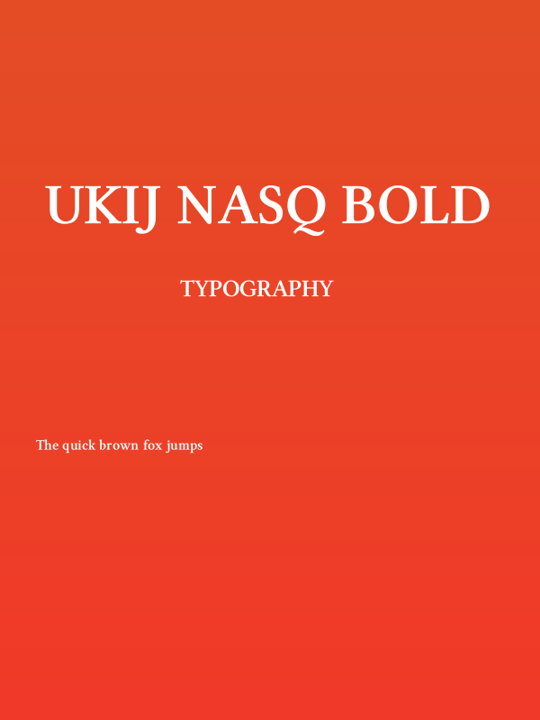 UKIJ Nasq Bold Poster