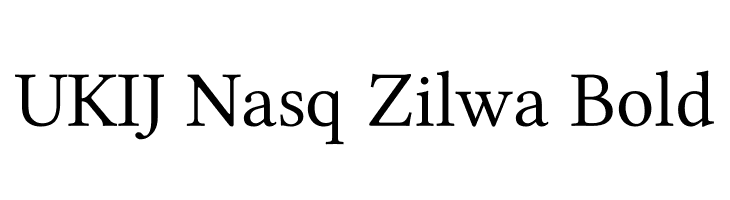 UKIJ Nasq Zilwa Bold  les polices de caractères gratuit tlcharger