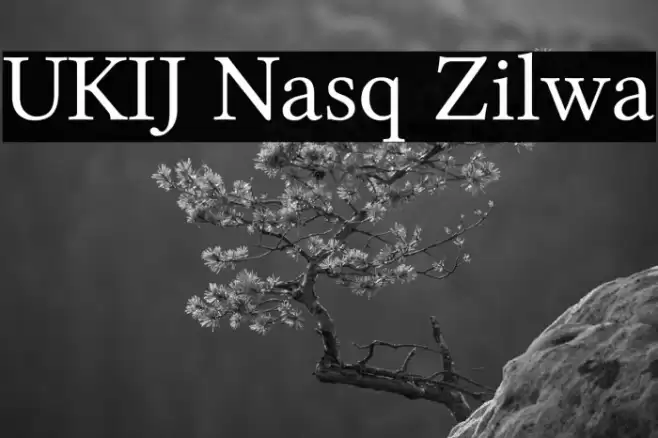 UKIJ Nasq Zilwa Font examples