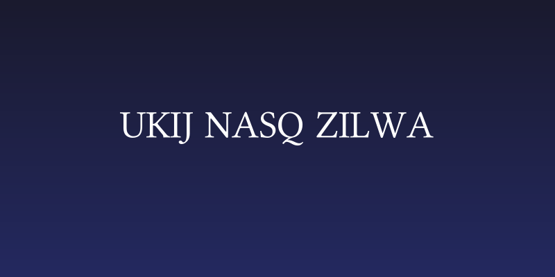 UKIJ Nasq Zilwa Social Header