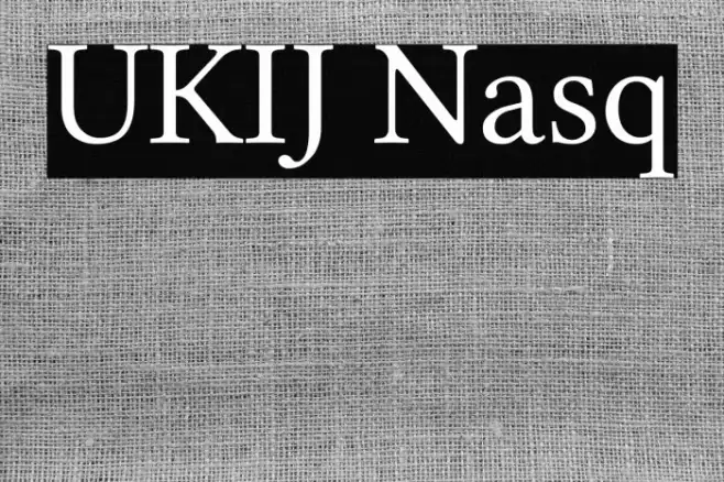 UKIJ Nasq Font examples