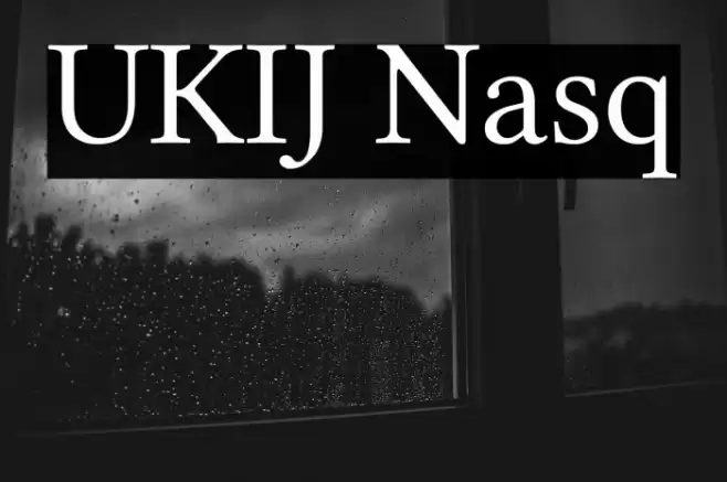 UKIJ Nasq Font examples