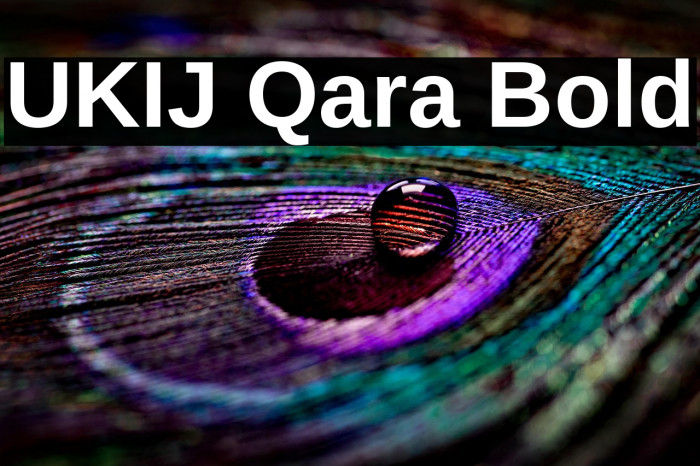 UKIJ Qara Bold Example 3