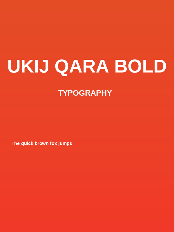 UKIJ Qara Bold Poster