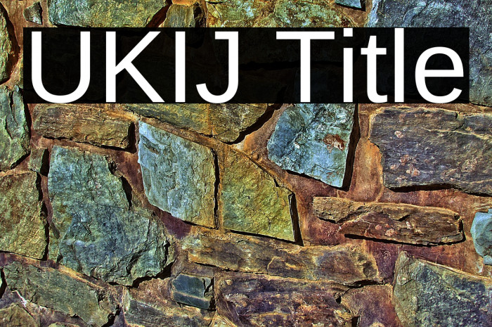 UKIJ Title Example 1