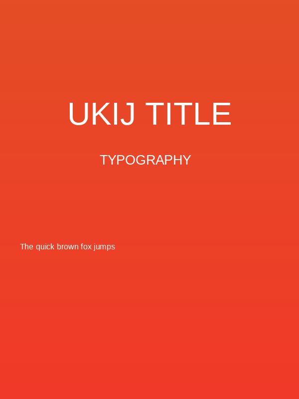 UKIJ Title Poster