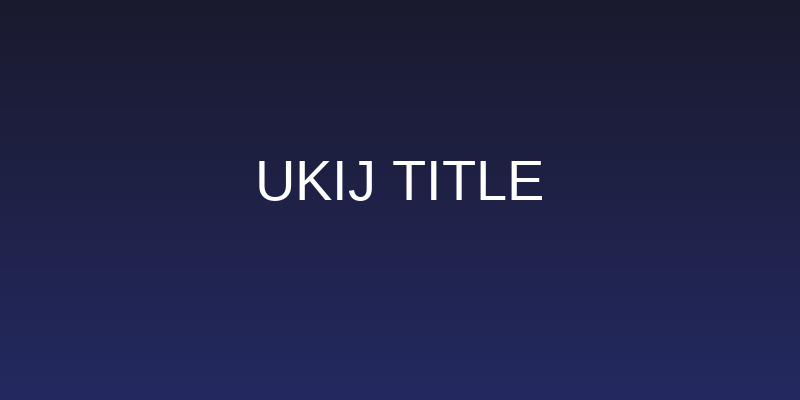 UKIJ Title Social Header