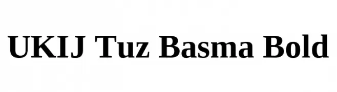 UKIJ Tuz Basma Bold  baixar fontes gratis