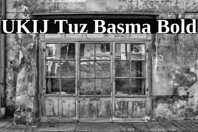 UKIJ Tuz Basma Bold Font examples