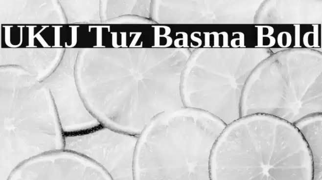 UKIJ Tuz Basma Bold Font examples