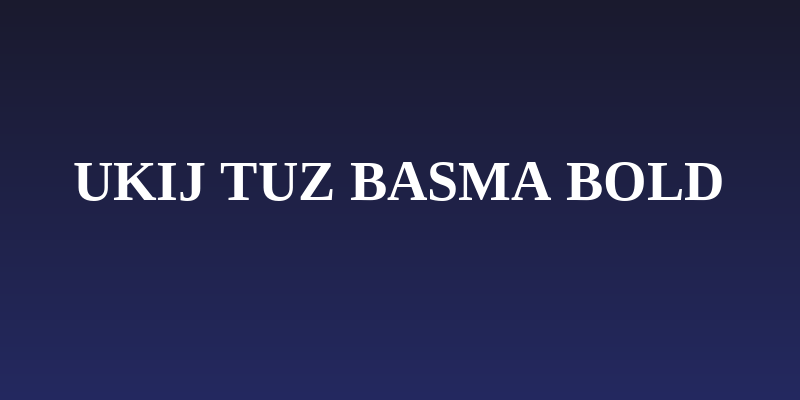 UKIJ Tuz Basma Bold Social Header