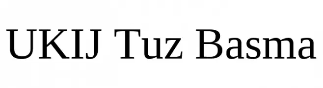 UKIJ Tuz Basma  Fuentes Gratis Descargar