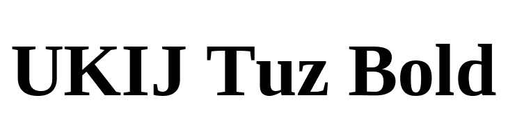 UKIJ Tuz Bold  Free Fonts Download