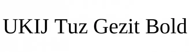 UKIJ Tuz Gezit Bold  Descarca Fonturi Gratis