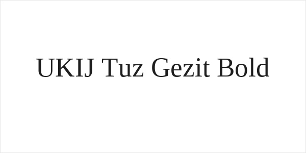 UKIJ Tuz Gezit Bold Logo