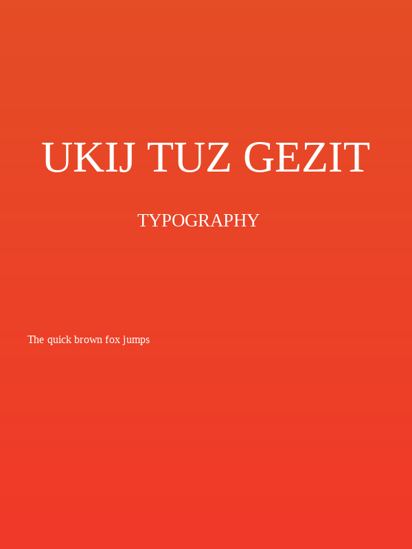 UKIJ Tuz Gezit Poster