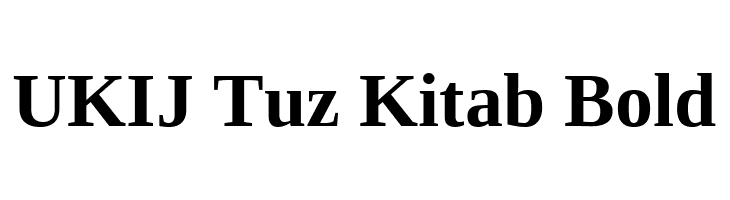 UKIJ Tuz Kitab Bold  免费字体下载