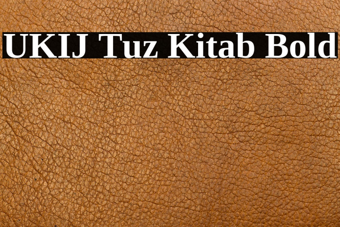UKIJ Tuz Kitab Bold Example 1