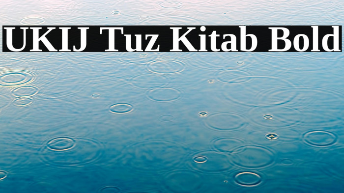 UKIJ Tuz Kitab Bold Example 2