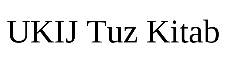 UKIJ Tuz Kitab  免费字体下载