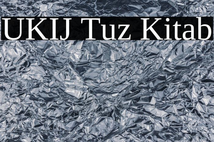 UKIJ Tuz Kitab Example 1