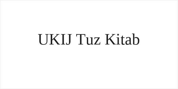 UKIJ Tuz Kitab Logo