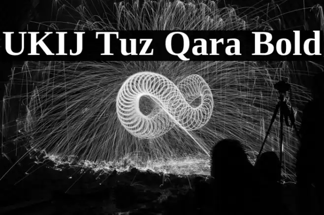 UKIJ Tuz Qara Bold Font examples