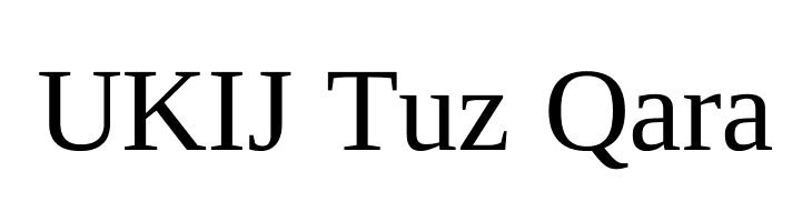 UKIJ Tuz Qara  les polices de caractères gratuit tlcharger
