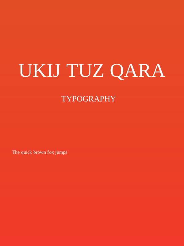 UKIJ Tuz Qara Poster