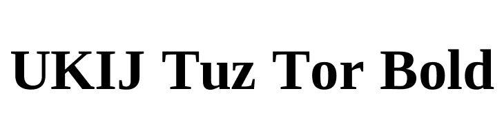 UKIJ Tuz Tor Bold  नि: शुल्क फ़ॉन्ट्स डाउनलोड