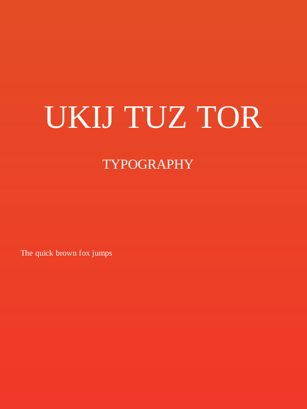 UKIJ Tuz Tor Poster