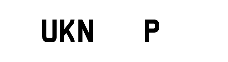 UKNumberPlate Font