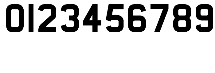 UKNumberPlate Font Alte caractere