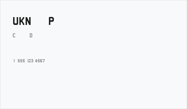 UKNumberPlate Business Card