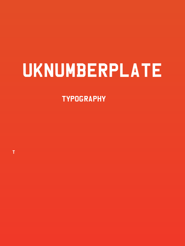 UKNumberPlate Poster
