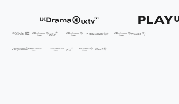 UKtv Family Logos Business Card