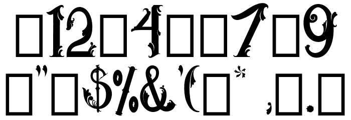 Ukiran Font OTHER CHARS