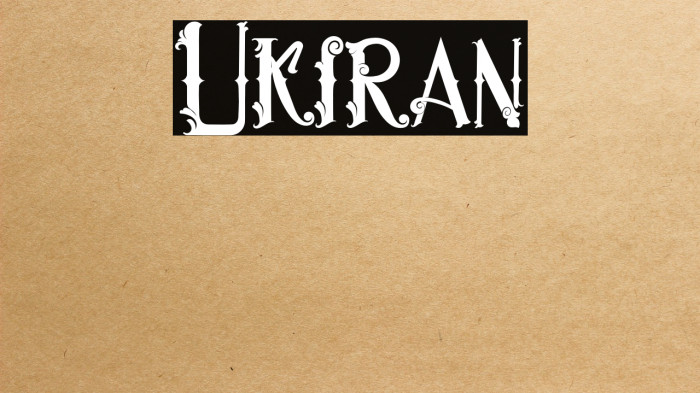 Ukiran Font examples