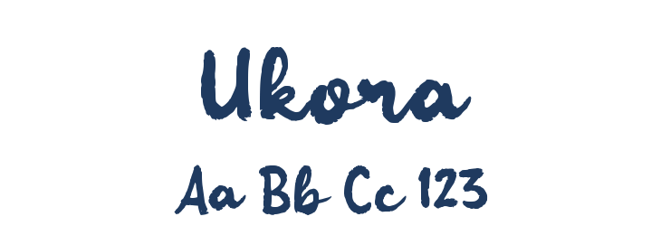 Ukora Font Preview