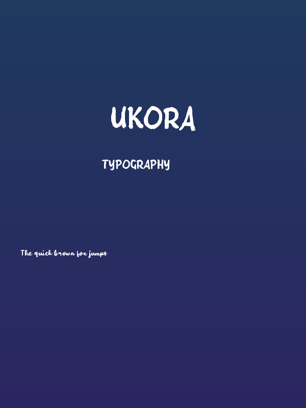 Ukora Poster