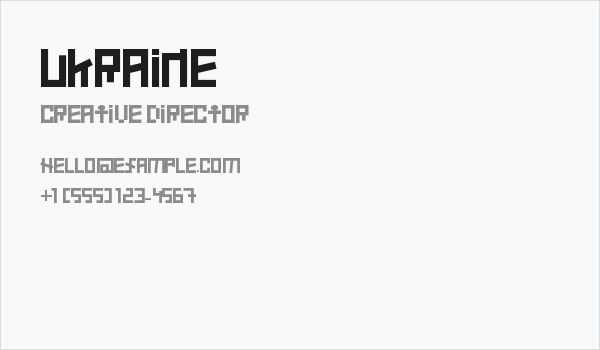 Ukraine Business Card