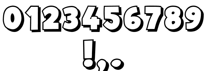 Ukrainian Princess Shadow Regular Font OTHER CHARS