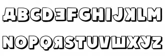 Ukrainian Princess Shadow Regular 字体 小写