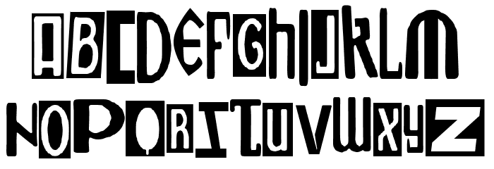 Ukranian White Punks Font LOWERCASE