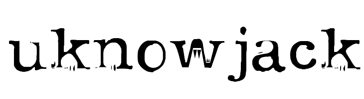 uknowjack  フリーフォントのダウンロード