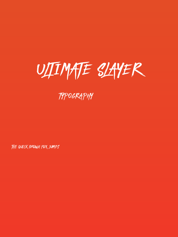 ULTIMATE SLAYER Poster