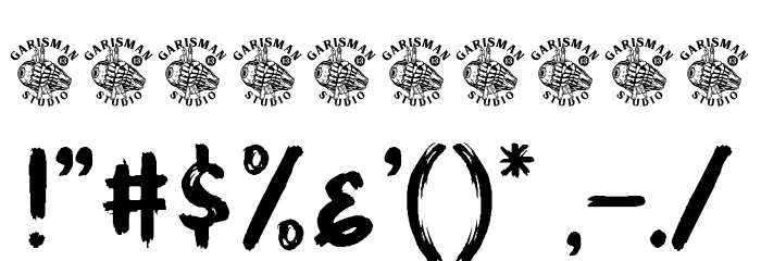 ULTRABRUSH Font OTHER CHARS